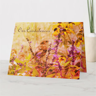 Little Bird Sympathy Card