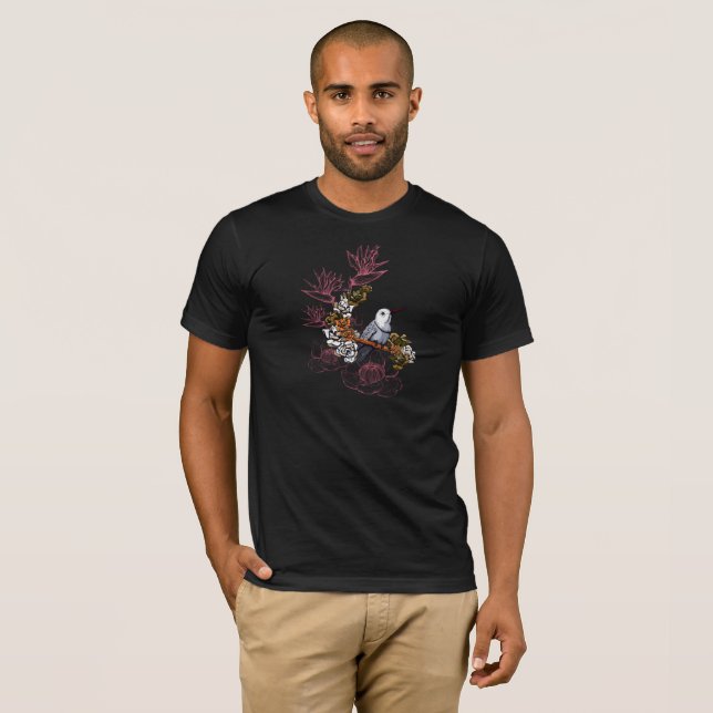Little bird with flowers T-Shirt (Front Full)
