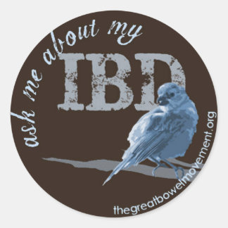 Little Birdie Asks About IBD Classic Round Sticker