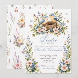 Little Birdie Baby Shower Invitation