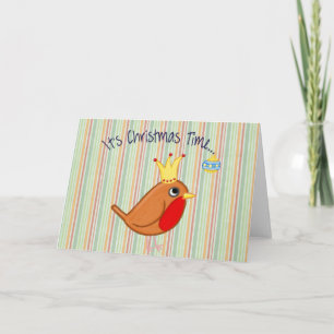 Little Birdie Christmas Time Greeting Card
