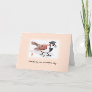 Little Birdie Graduation Card