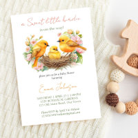 Little birdie hatching soon spring baby shower