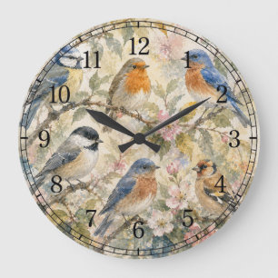 Little Birds Wall Clock — Charming Nature Design