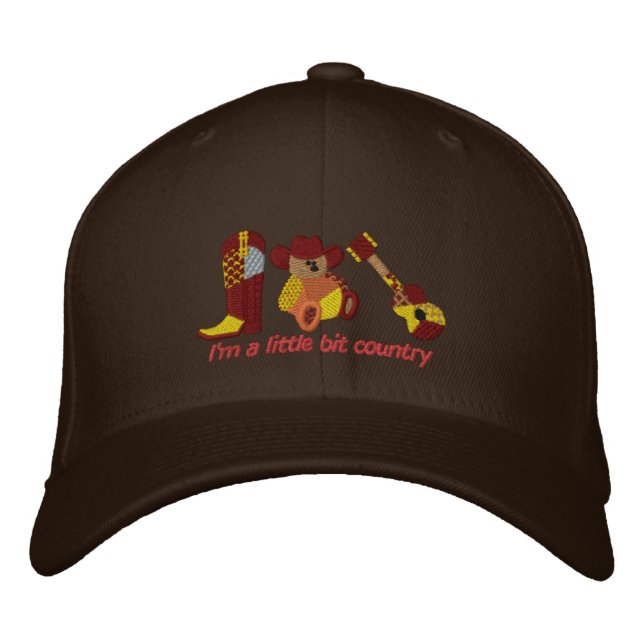 Little Bit Country Embroidered Hat (Front)