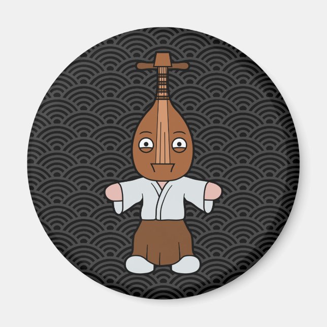 Little Biwa-bokuboku Yokai Magnet (Front)