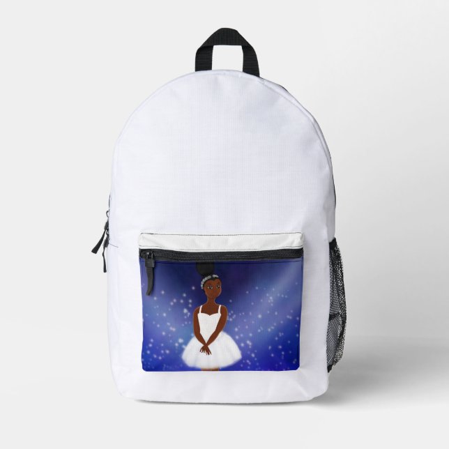 Little Black Ballerina Backpack (Front)