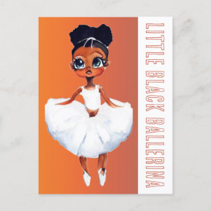 Little Black Ballerina Postcard