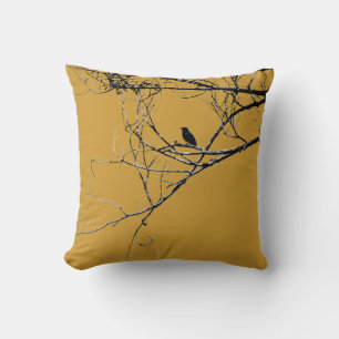 Little Black Bird Pillow