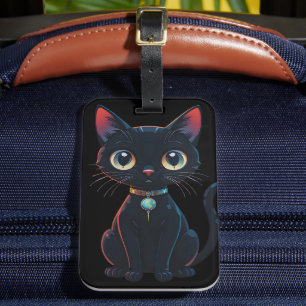 Little Black Cat - Spooky Luggage Tag