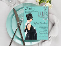 Little Black Dress Blue Glam Baby Shower 
