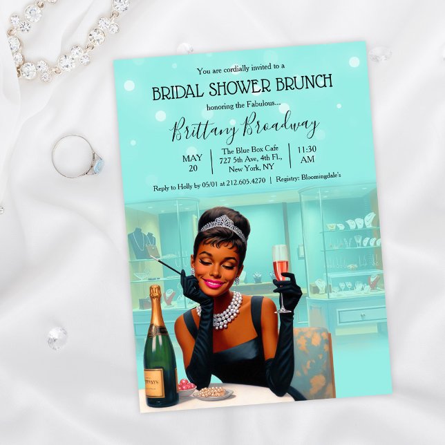 Little Black Dress Bride & Co Glam Bridal Shower Invitation (Creator Uploaded)