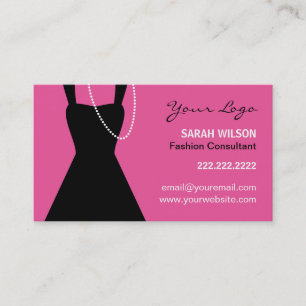 Little Black Dress Business Card Design, Fashion