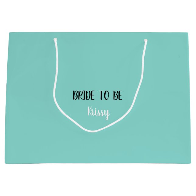 Little Black Dress Celebrate Bride To Be Party Large Gift Bag (Front)