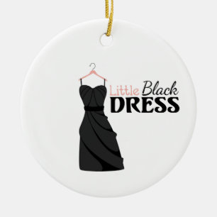 Little Black Dress Ceramic Tree Decoration