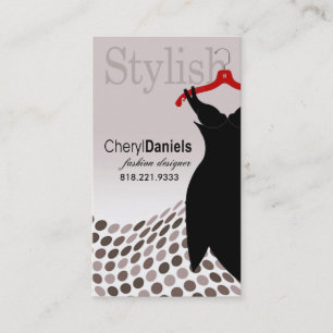 "Little Black Dress" Fashion Designer, Stylist Business Card
