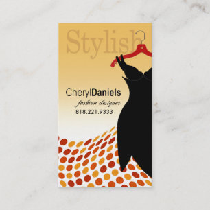 "Little Black Dress" Fashion Designer, Stylist Business Card