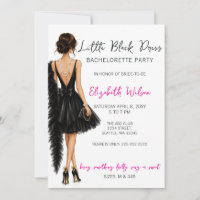 Little Black Dress High Heels Bachelorette Party