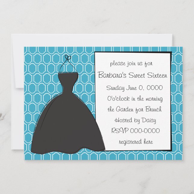 Little Black Dress Invitation (Front)