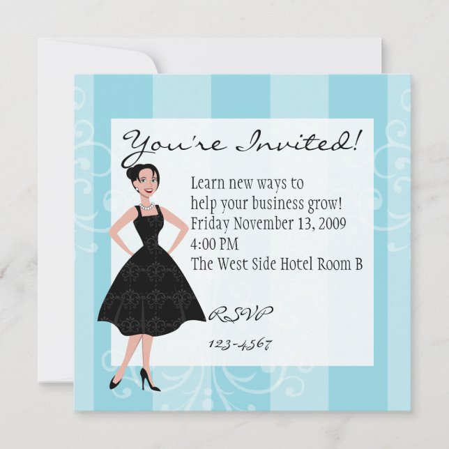 little black dress invitation (Front)