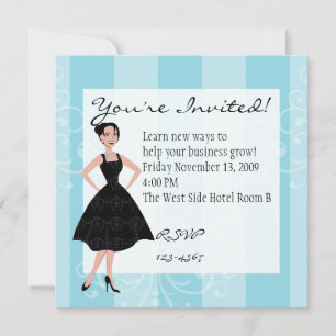 little black dress invitation