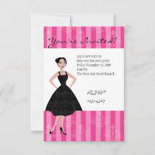 little black dress invitation