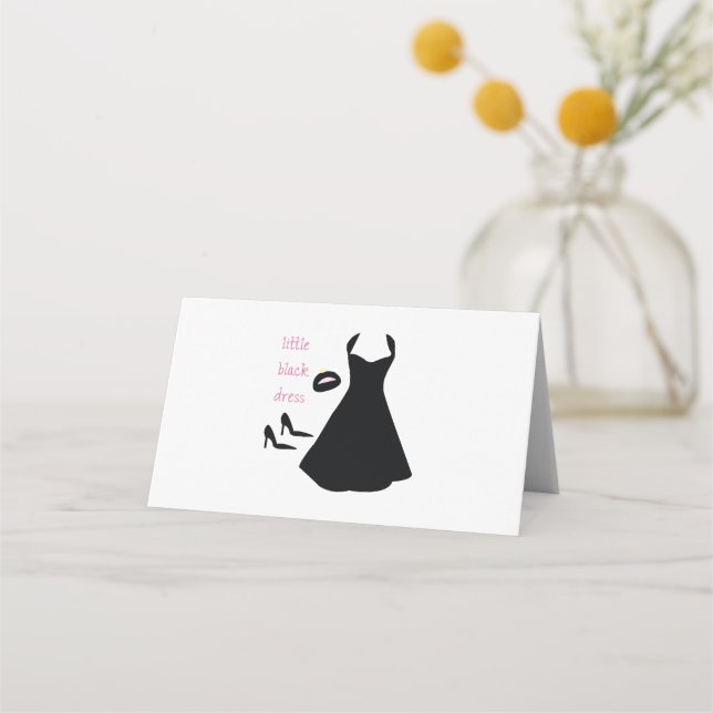 Little Black Dress Place Card (Front)
