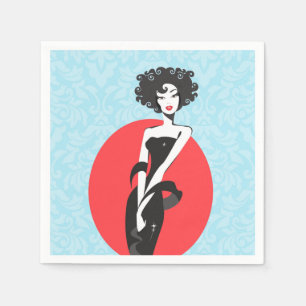 Little Black Dress Stunner Cocktail Napkins