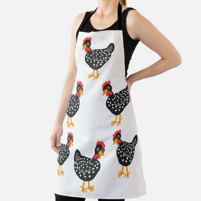 Little black hens apron (Insitu)