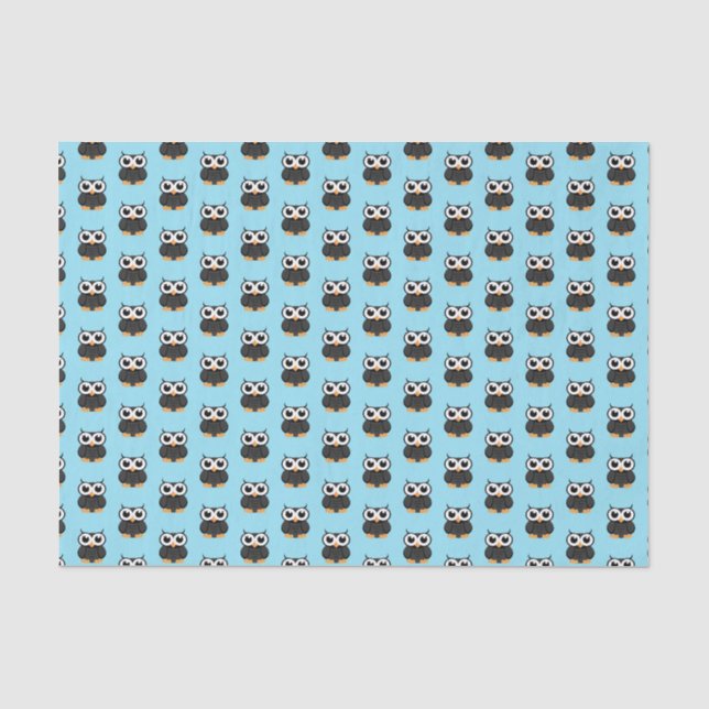"Little Black Owl" Tissue Paper (Front)