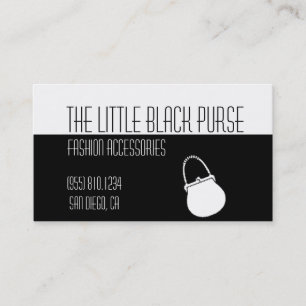 Little Black Purse - Customisable! Business Card