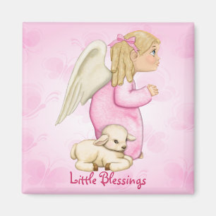 Little Blessings Angel Girl Magnet