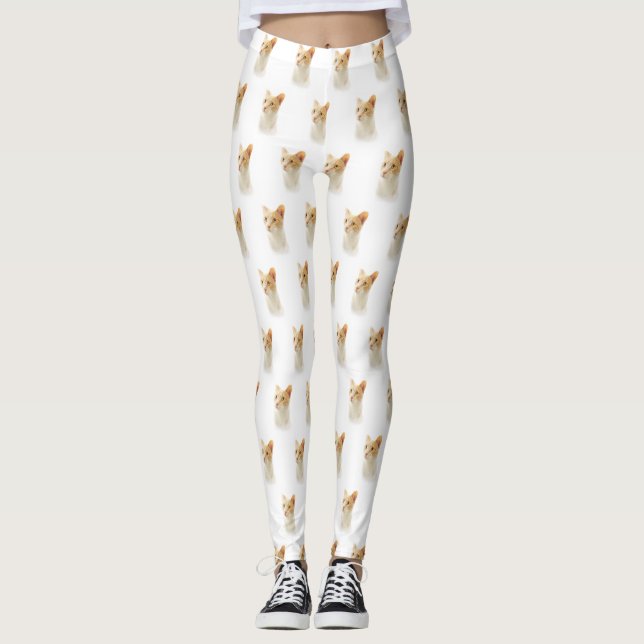 Little Blondie Cat Wondering Leggings (Front)