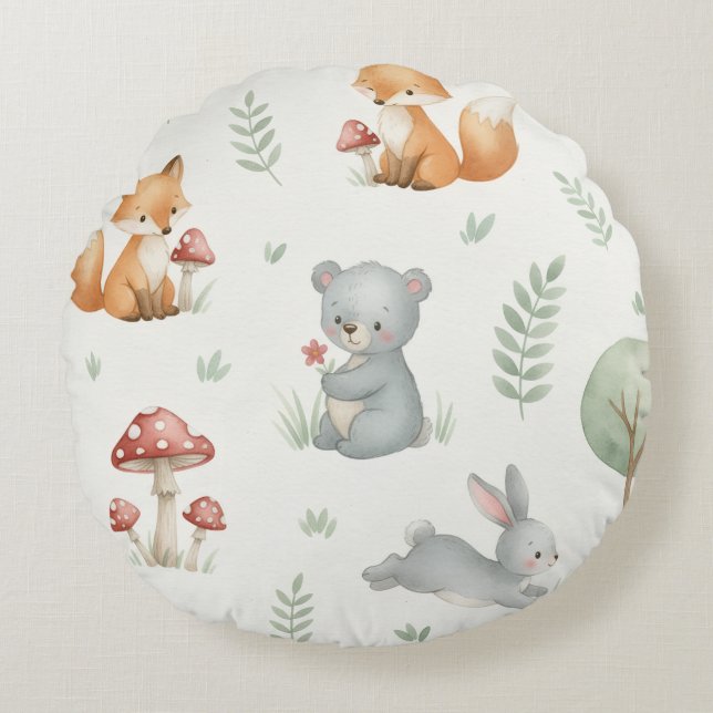 Little bloom baby round cushion (Front)