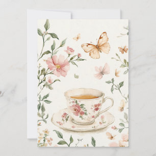 Little Blooms Baby Sprinkle   Blush & Sage Invitation