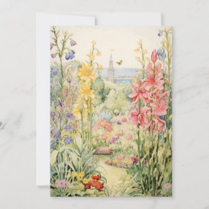 Little Blooms Baby Sprinkle   Floral Garden Invitation