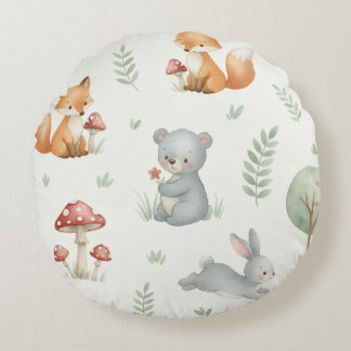 Little blossom baby round cushion
