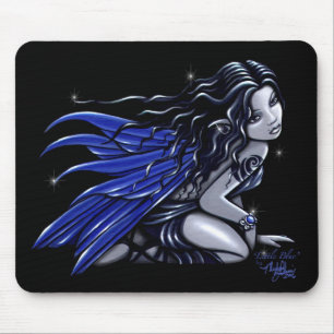 "Little Blue" Blue Tattooed Fairy Mousepad