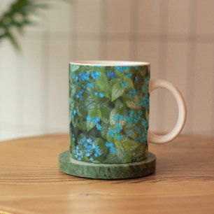 Little Blue Brunnera Flowers Floral Mug