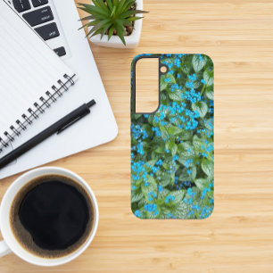 Little Blue Brunnera Flowers Floral Samsung Galaxy Case
