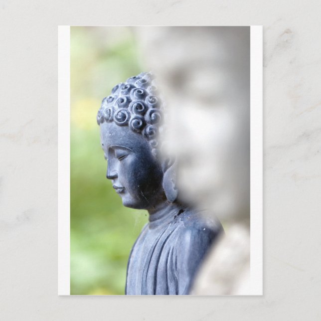 Little Blue Buddha Postcard (Front)