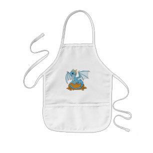 Little Blue Dragon Kids Apron