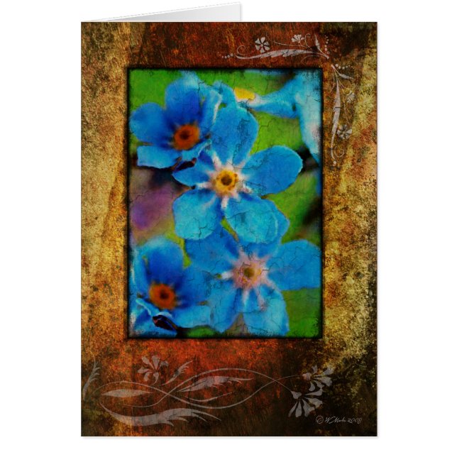 LIttle Blue Flowers-Framed (Front)