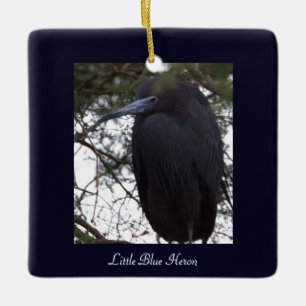 Little Blue Heron Bird Ornament 
