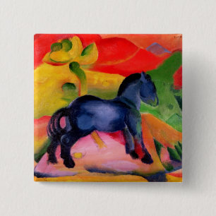 Little Blue Horse, 1912 15 Cm Square Badge
