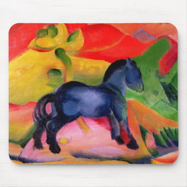 Little Blue Horse, 1912 Mouse Mat (Front)