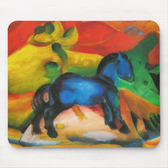 Little Blue Horse Mousepad (Front)