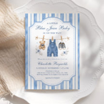 Little Blue Jean Baby Boy Baby Shower