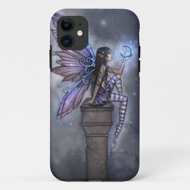 Little Blue Moon Fairy iPhone Barely There Case (Back)