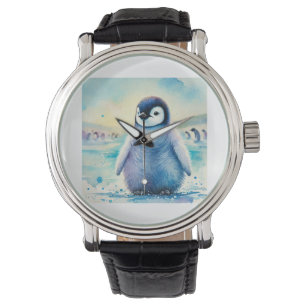 Little blue penguin 121024AREF103 - Watercolor Watch
